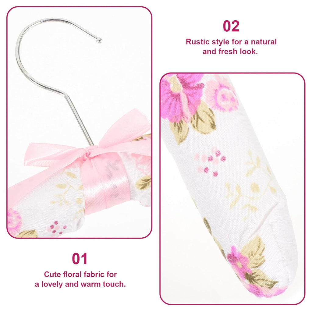 Soft padded clothes hanger designed to prevent shoulder bumps on delicate clothes