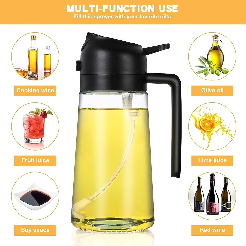 Leakproof oil dispenser for clean cooking