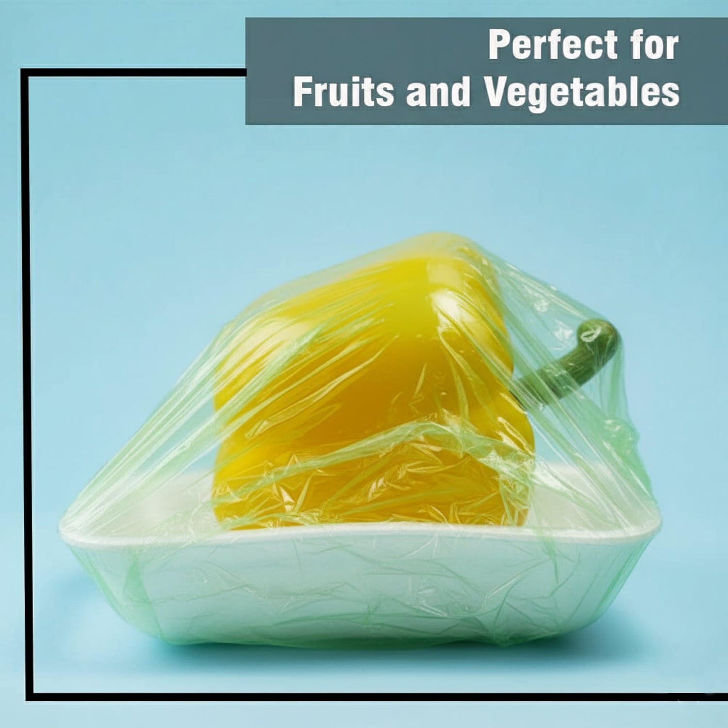Biodegradable cling film roll packaging for safe food stretch wrap