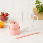 Different angles of the portable USB juicer, emphasizing its sleek design.
