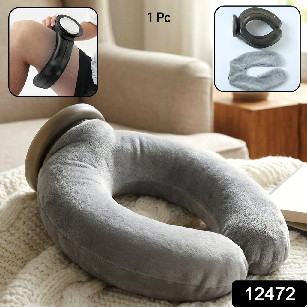 Soft U-shaped comfort support pillow for neck relaxation