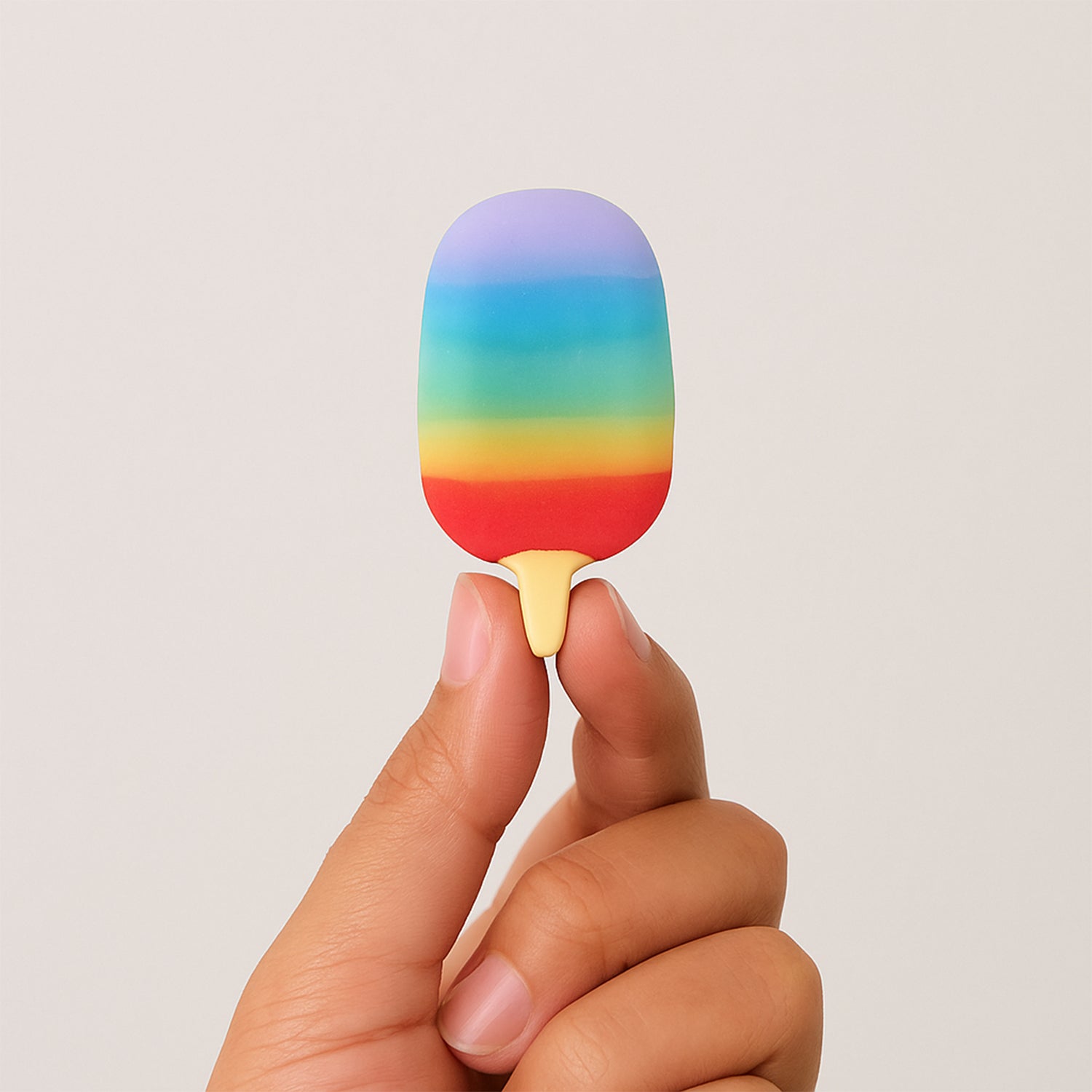Set of two jelly popsicle erasers presented in their colorful packaging.