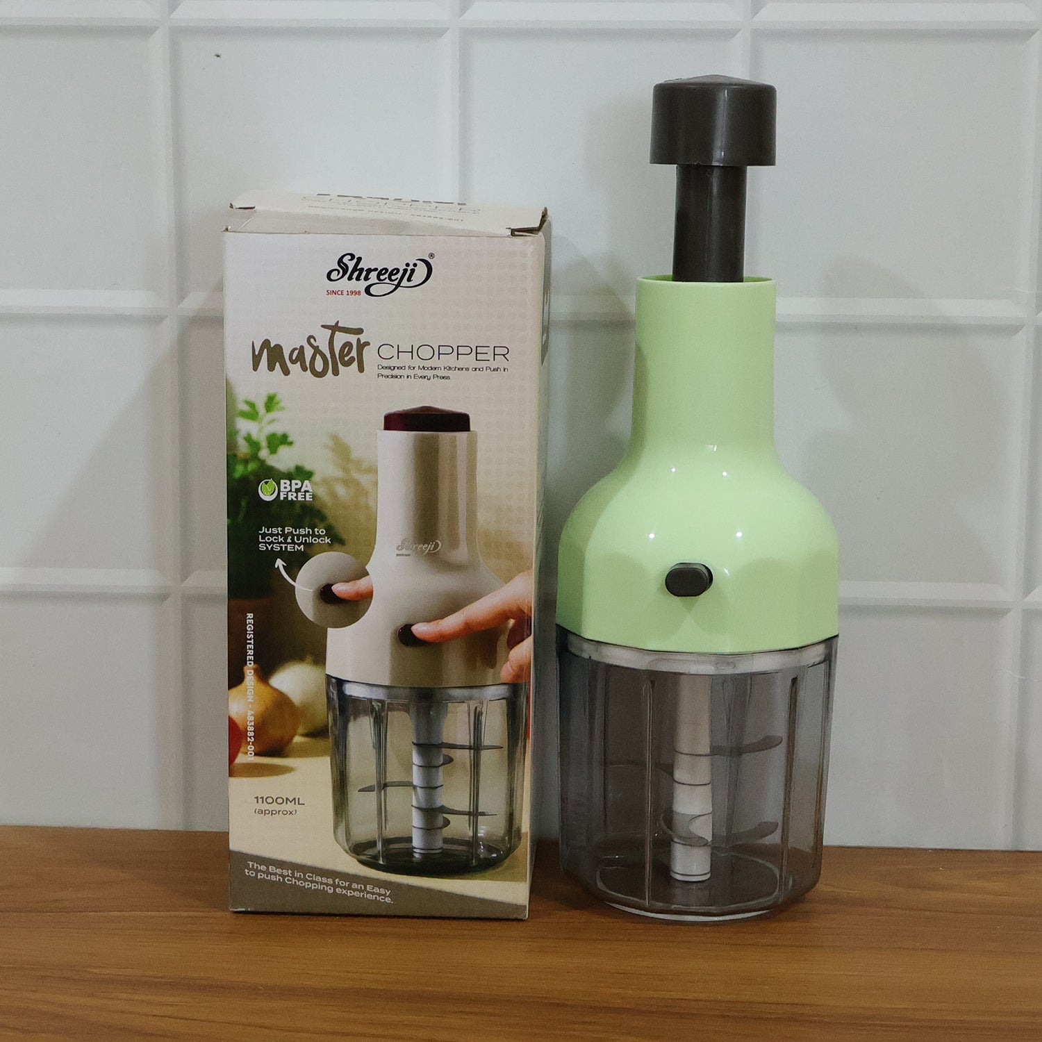 Vegetable chopping tool with storage bowl for kitchen prep
