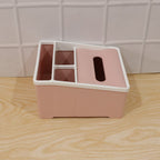 Sectioned plastic storage utility box for home and office needs
