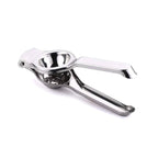 A durable kitchen tool, this stainless steel lemon press ensures maximum juice with minimal effort.
