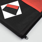 Laptop holder bag with a laptop inside, demonstrating ease of use and secure storage.