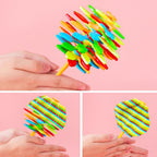 Spin Flower Candy toy displaying colorful spiral design for stress relief