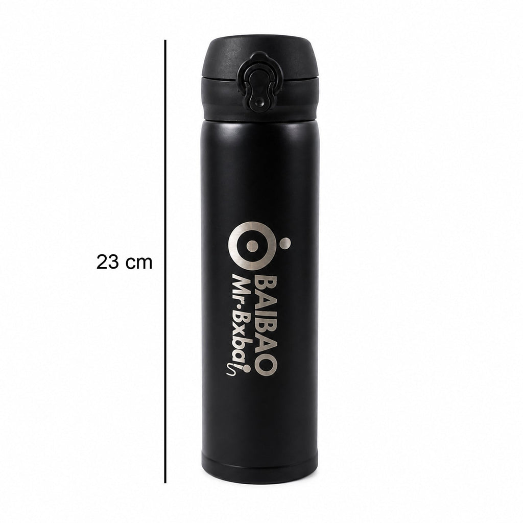 Portable stainless steel water bottle for daily hydration