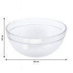 Textured plastic mixing bowl designed for stable idli batter preparation