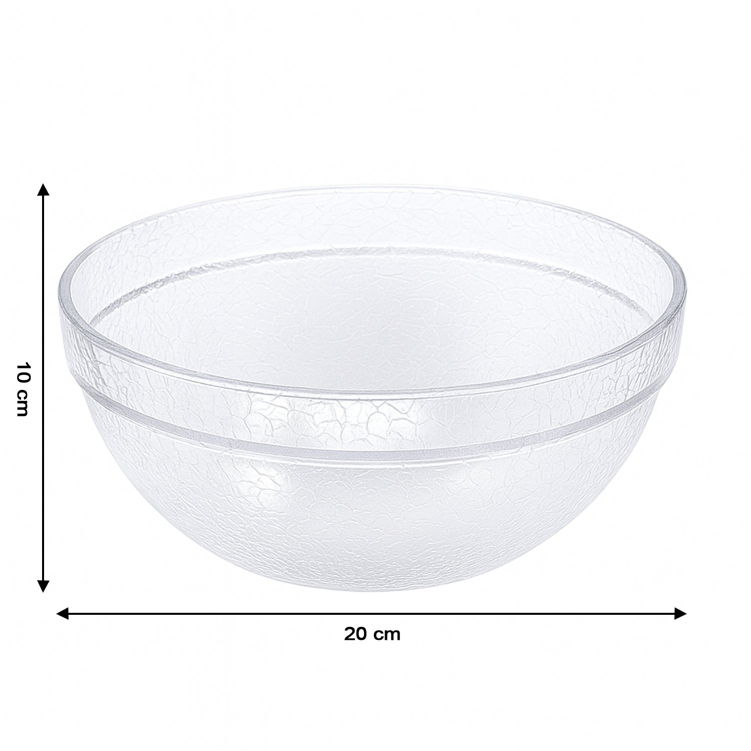 Textured plastic mixing bowl designed for stable idli batter preparation