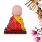 Premium finish red Buddha statuette for home decor