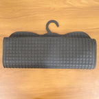 Complete vehicle interior floor coverage with heavy-duty rubber mats