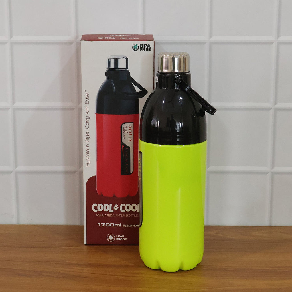 Durable water bottle with carry strap perfect for office and travel use