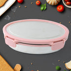 Leakproof Stainless Steel Lunch Box Set Featuring Dual Translucent Containers