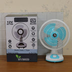 Easy-to-operate small desktop fan with safety grill