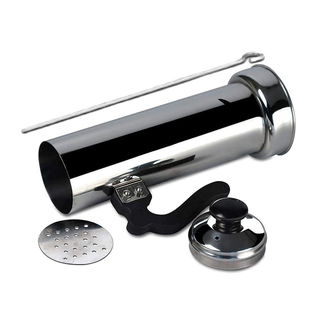 All components of the durable stainless steel Puttu Maker laid out.