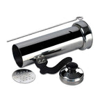 All components of the durable stainless steel Puttu Maker laid out.