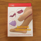 Packaging of silicone heel protector socks for foot care use