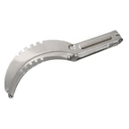 Ergonomic, non-slip handle of the fruit slicer for comfortable grip.