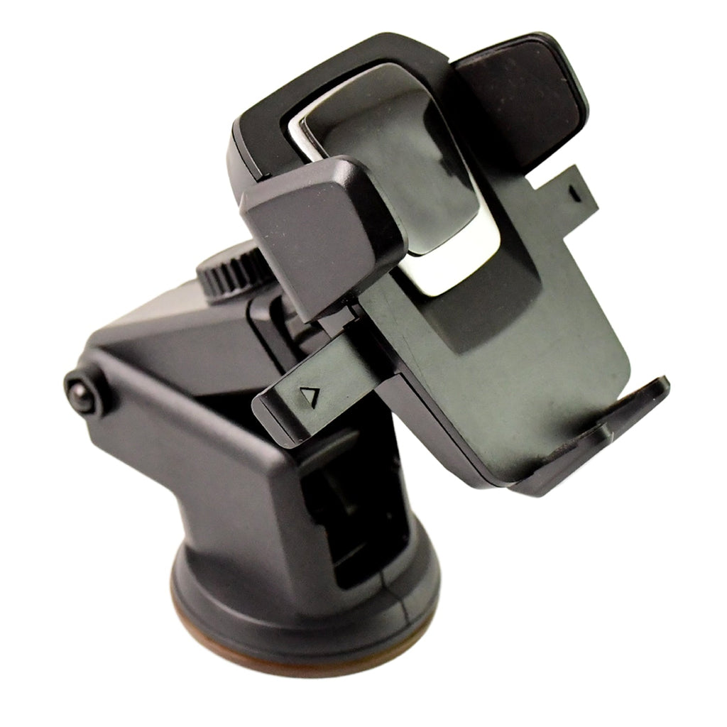 The long 850 mm gooseneck of the adjustable car mount for flexible positioning.