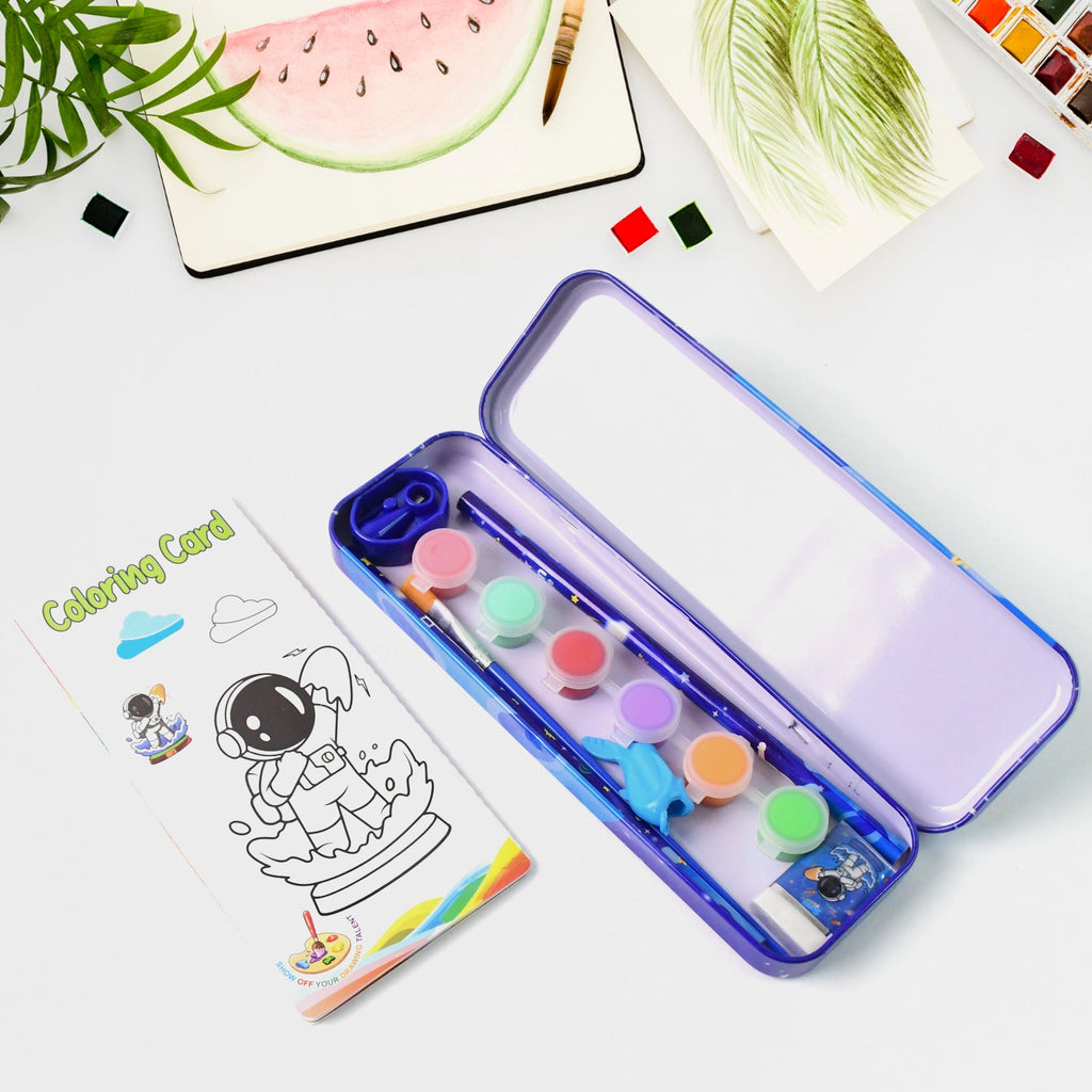 Durable pencil box included in kids stationery gift set