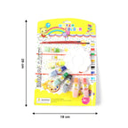 Watercolor paint set for kids with safe brushes and bright color paints