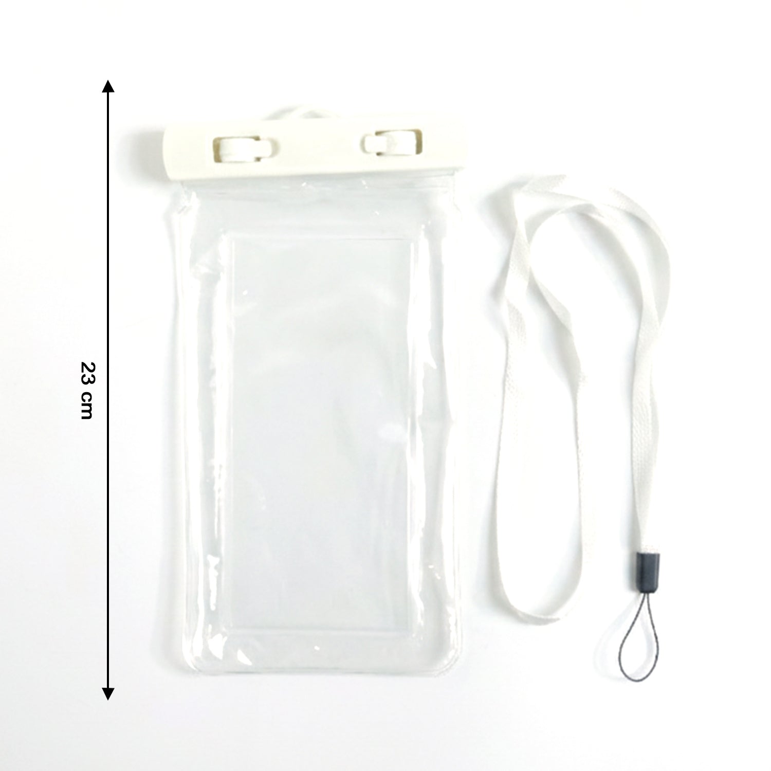 Waterproof smartphone pouch lifestyle image showing durable water protection