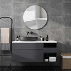 Plastic mirror wall sticker adhered on smooth home wall