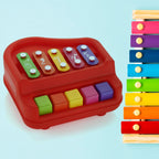 Bright and colorful design of the 2-in-1 Baby Piano Xylophone for engaging play.