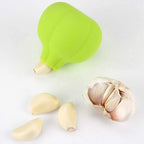 Compact silicone garlic peeler, ideal for small kitchens and easy storage.