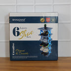 Feature close-up of durable rectangle multi-tier shoe organizer
