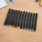 Colorful dual tip markers suitable for calligraphy and design