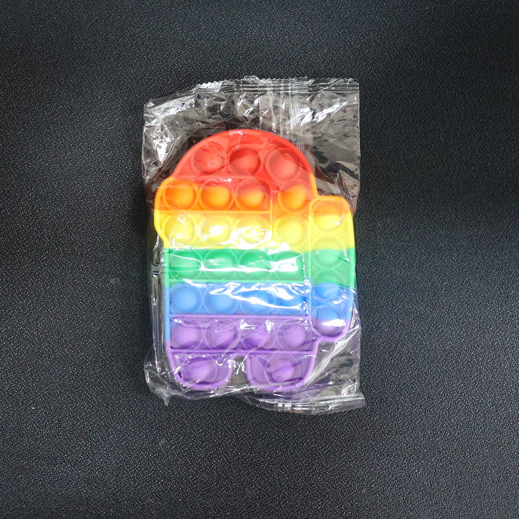 Packaging for silicone Pop It fidget toy for stress and anxiety relief