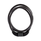 Safora multi-purpose bicycle cable lock with 4-dial combination.