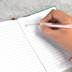 Two lightweight black pens from CustoPen, packaged as a set for school or office.
