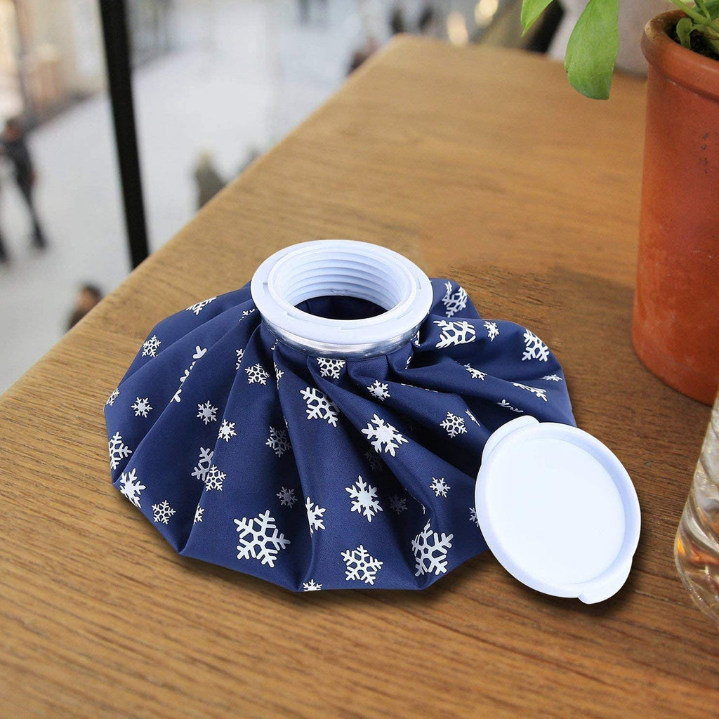 VelvaBloom 9-inch ice bag for pain relief, ergonomically designed for comfortable application.