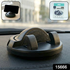 Car phone holder showing smartphone with adjustable viewing angle