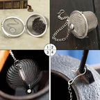 Practical stainless steel tea filter, suitable for various kitchen and office environments.