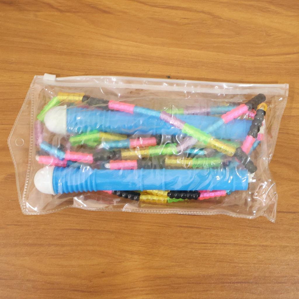Colorful and lightweight beaded skipping rope perfect for active kids