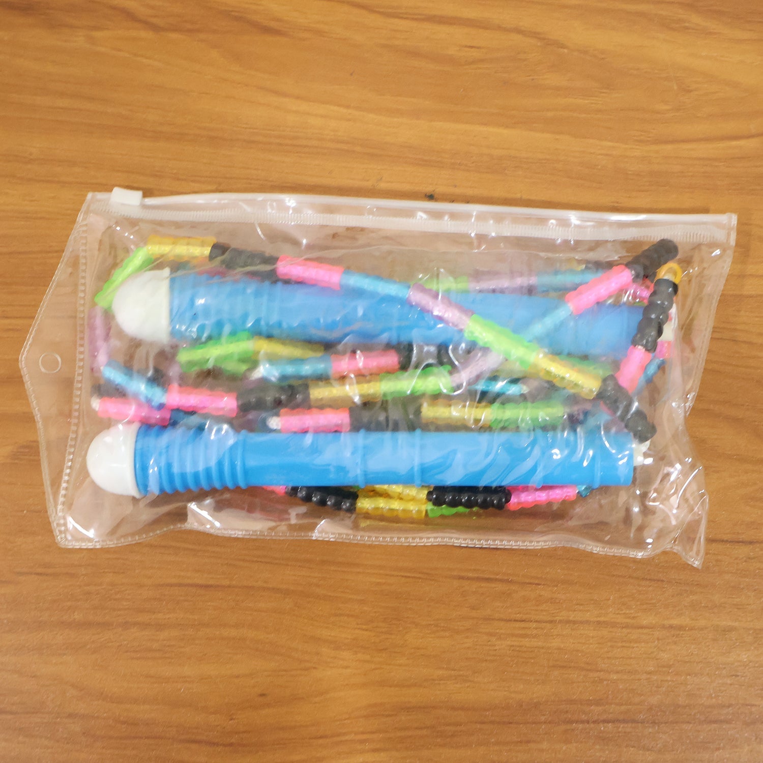 Colorful and lightweight beaded skipping rope perfect for active kids