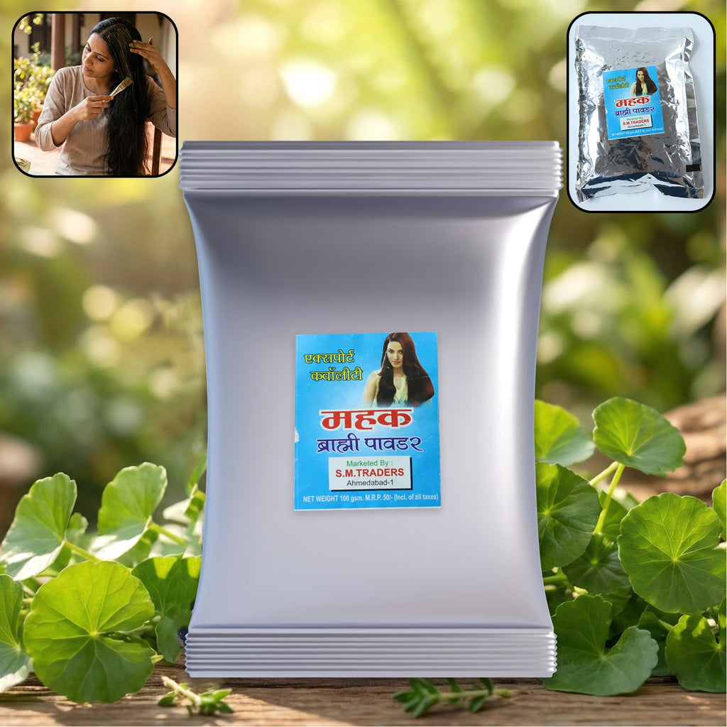 100 gram pack of Herbal Brahmi Powder for effective hair conditioning