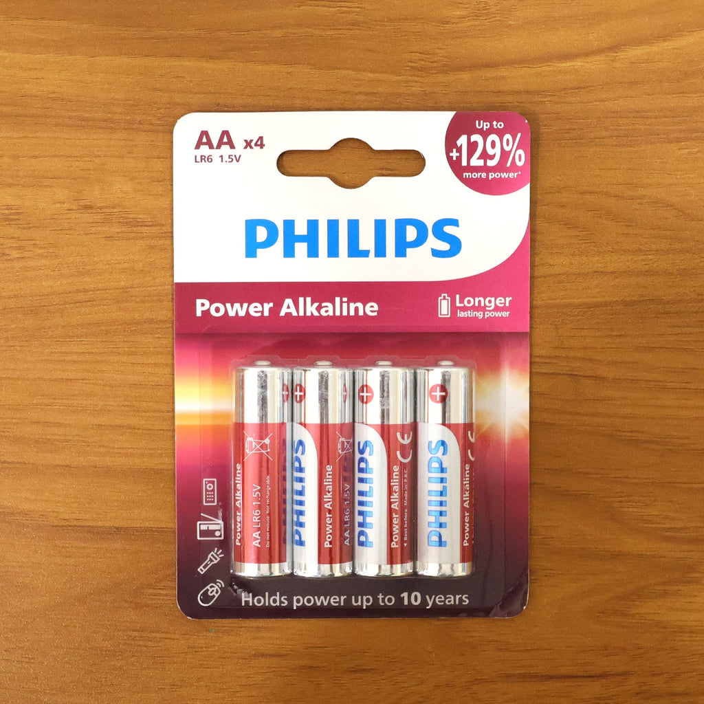 AA alkaline batteries set ready for immediate use in electronics