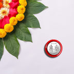 Pooja Coin showcasing intricate artwork representing Goddess Lakshmi