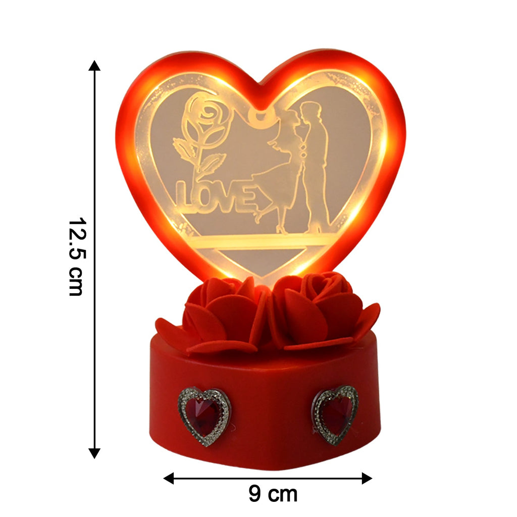 Heart-shaped Love Couple showpiece packaged elegantly in gift box