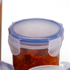 Durable plastic airtight containers with easy-to-use locking mechanisms for secure storage.