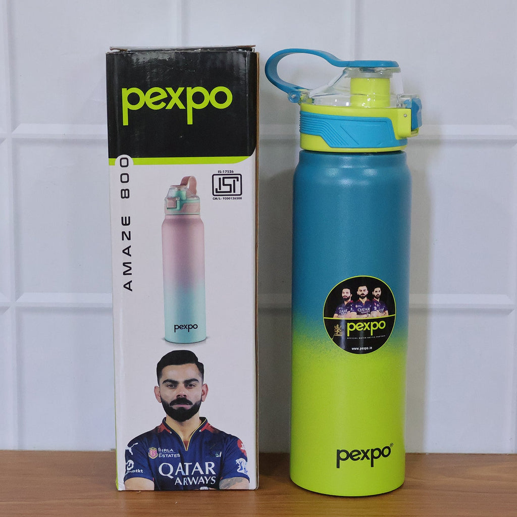 Close-up of durable body of Pexpo Amaze insulated water bottle