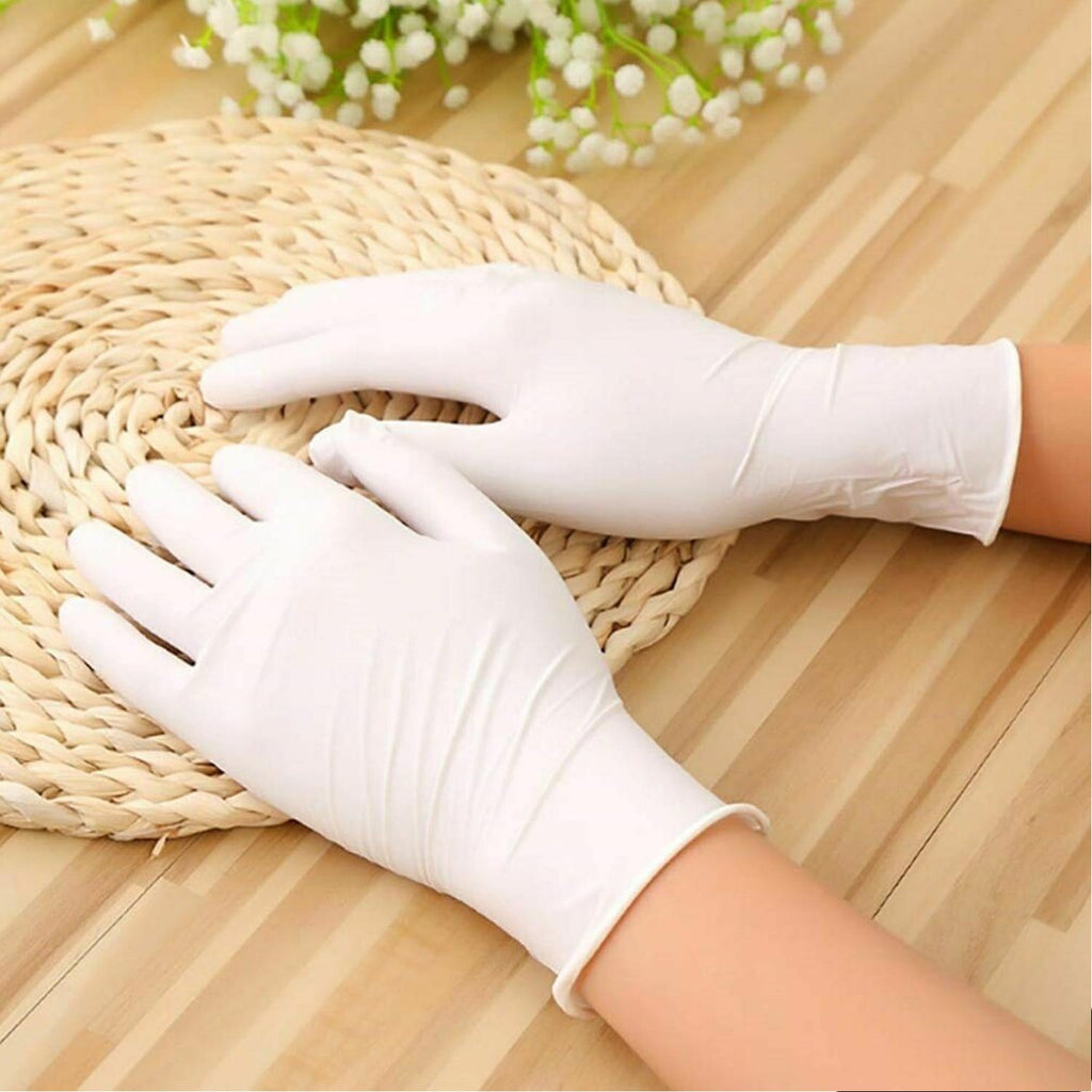 Pair of small size dishwashing gloves with long cuffs, ideal for kids’ hand protection.