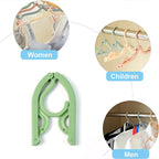 Multipurpose foldable hanger preserving shape of shirts, trousers, and scarves