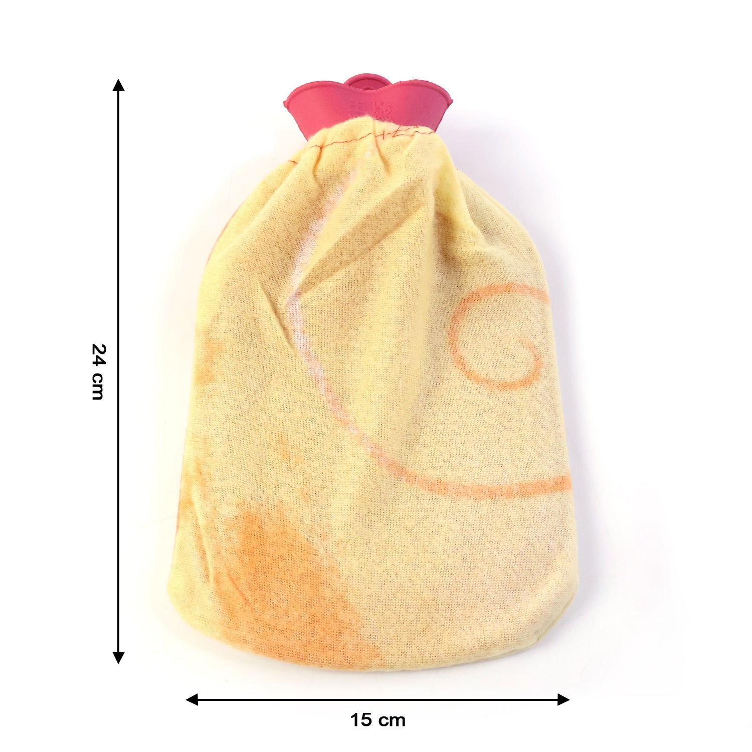 Front view of reusable hot water bag ideal for home heat therapy and pain relief