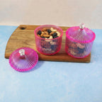 Multipurpose plastic storage jars ideal for dry fruits, sweets, and snacks